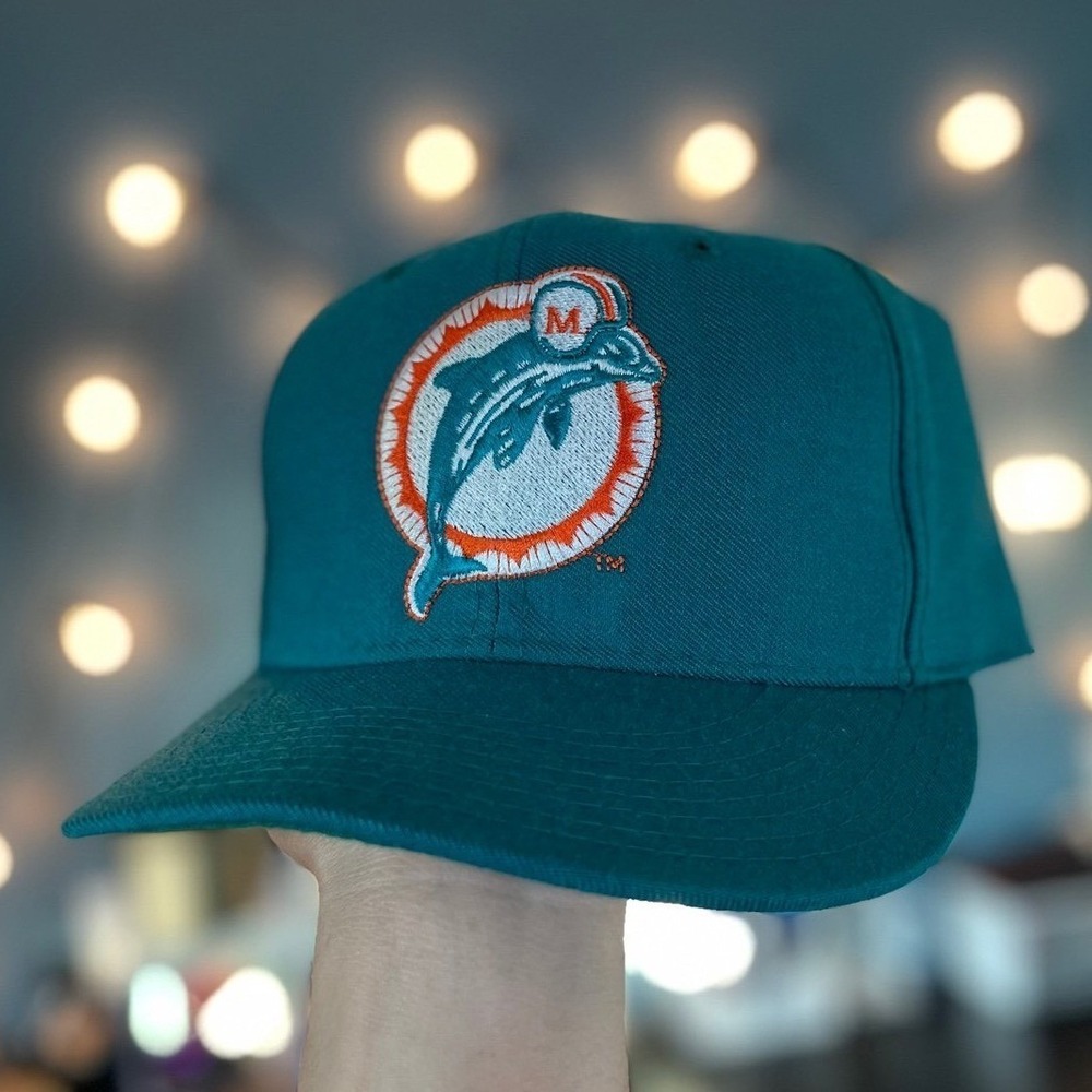 VTG New Era Miami Dolphins Plain Logo‎ Fitted 7 1/8